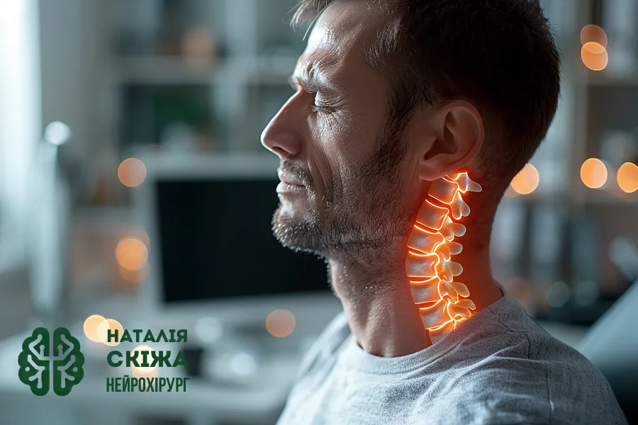 Грижа міжхребцевого диска Біль у шиї, що віддає у руку або плече Грижа міжхребцевого диска Біль у шиї, що віддає у руку або плече