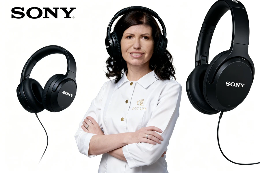Дані клінічних досліджень щодо шумового навантаження Навушники Sony