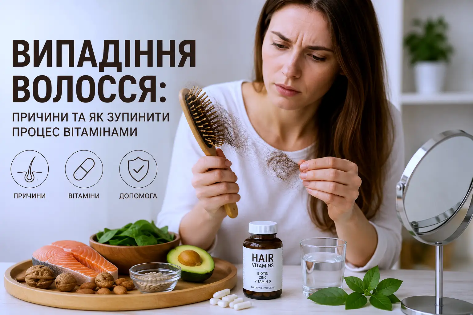 Чому випадає волосся: головні причини та допомога вітамінів - Нейрохірург Наталія Скіжа 2026