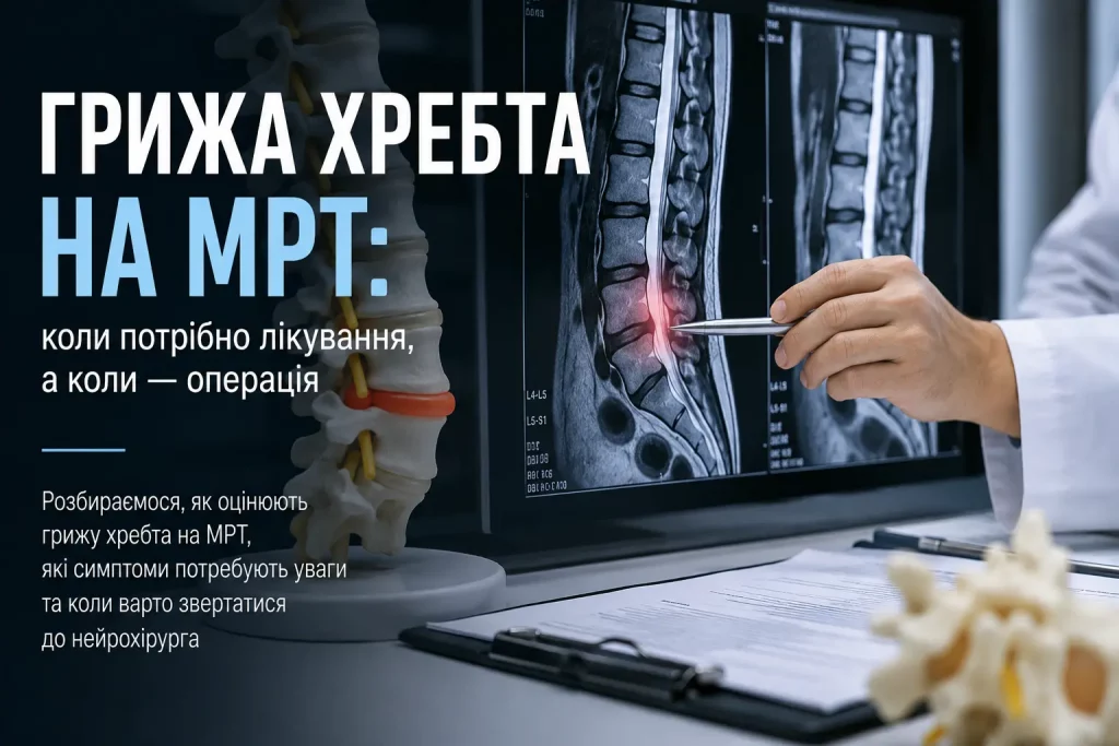 Грижа хребта на МРТ: коли потрібна операція - Наталія Скіжа грижа хребта, міжхребцева грижа 0